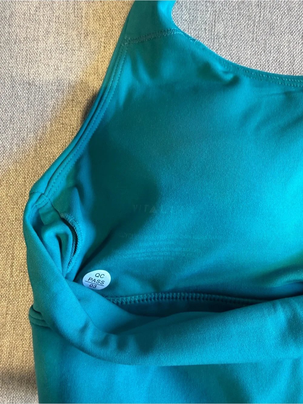 Teal Racerback Sports Bra - Lightweight Support
